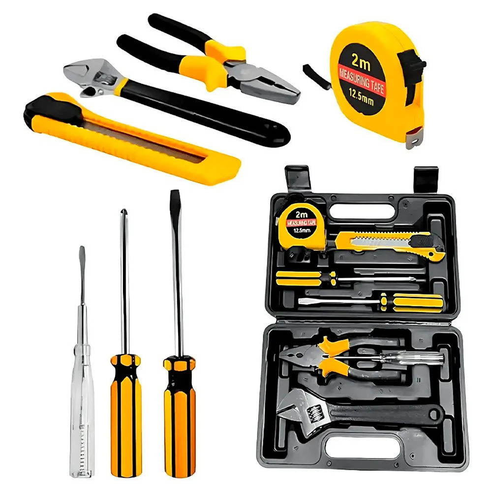 Kit de Ferramentas Basicas 7 Peças C/ Maleta Bomvink - BOM - 3901