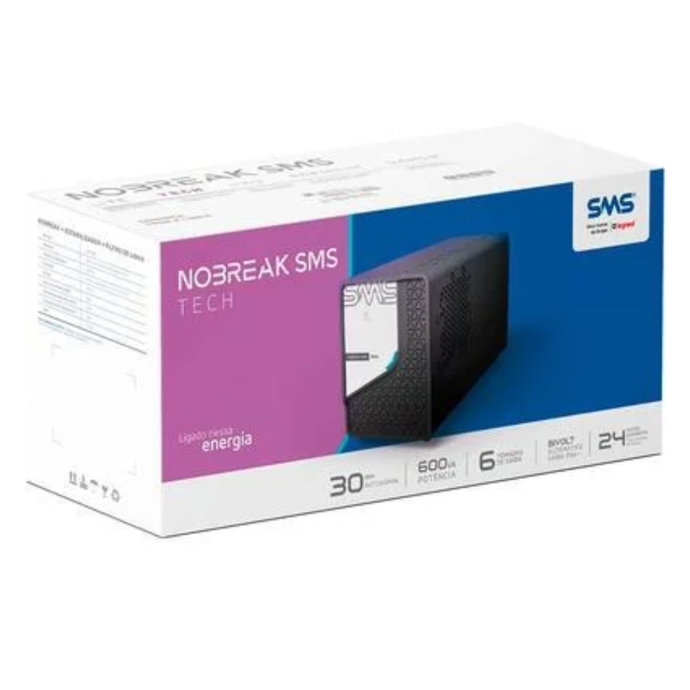 Nobreak 600va Sms Tech E Bivolt S 110v - 29300