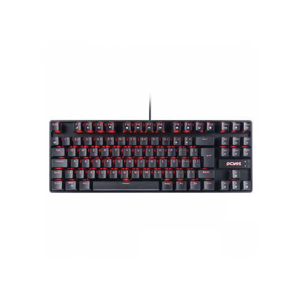 Teclado Gamer Mecanico PCYes TKL Neron Outemu Preto Led Vermelho - PNOHRDV