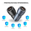 Carregador Veicular aGold C/ 1 Saída USB + 1 USB-C 9.1A Turbo 60W Preto - CJ13-4