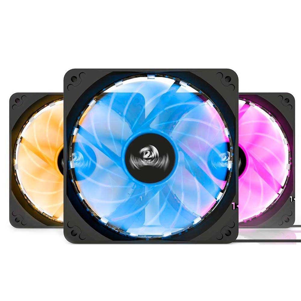 Kit c/ 3 Cooler Fan para Gabinete Redragon RGB 120mm Controle Remoto Silencioso - GC-F006
