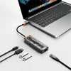 Adaptador Hub USB Tipo C Knup 1 HDMI 4K 2x USB 3.0 / 2.0 1x USB-c Leitor de cartão - KP-HB508