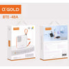 Carregador Portátil Power Bank AGold 10000Mah Turbo e PD Usb Tipo C e Lighting Branco - BTE-48A