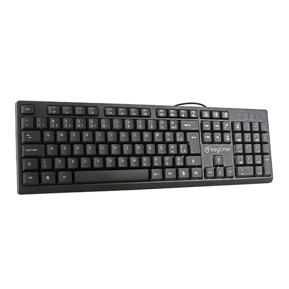 Teclado Usb Abnt2 Keytime Typeflow Preto - KYT00009