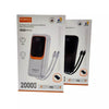 Carregador Portátil Power Bank AGold 20000Mah Turbo PD 22.5W Usb Tipo C e Lighting Preto - BTE-40