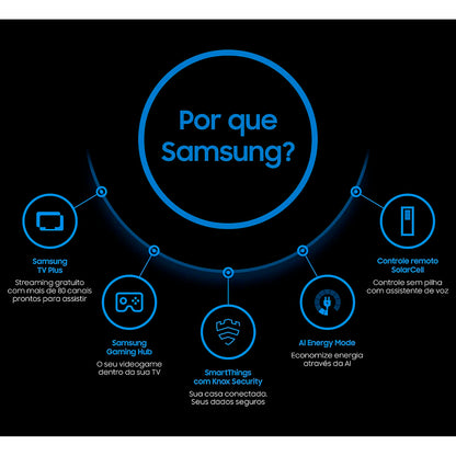 Smart TV Led Samsung 55" Crystal UHD 4K Wi-fi Bluetooth USB HDMI Alexa Integrada - 55DU7700