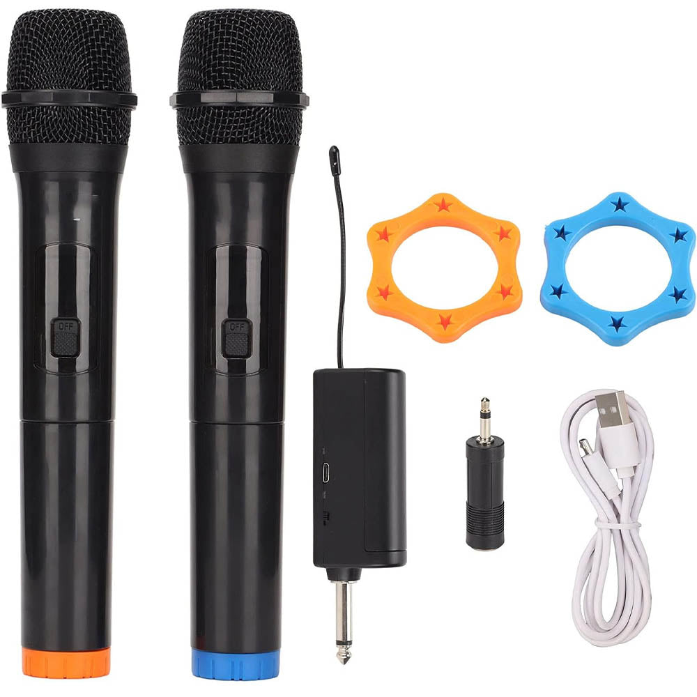Kit C/ 2 Microfones Profissional Sem Fio Smart VMic - V16U-2
