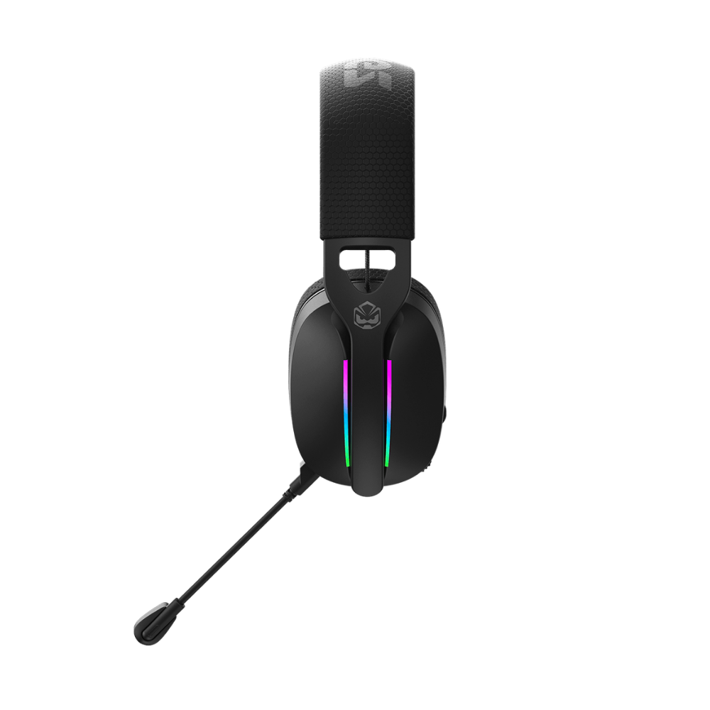 Headset Gamer PCYes Nowy Black Vulcan Usb Surround Rgb C/ Mic Destacável Preto - HGNW40BV