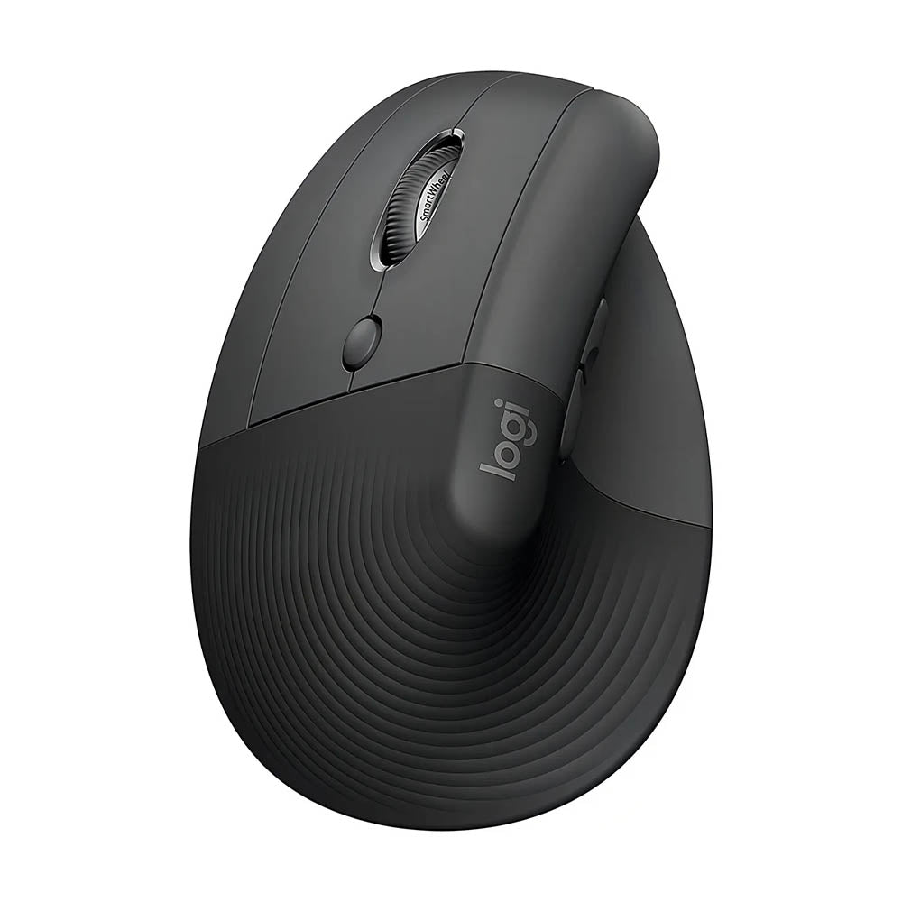 Mouse Ergonomico Sem Fio Logitech Lift Left (P/ Canhotos) Vertical Usb Grafite Wireless / Bluetooth - 910-006467