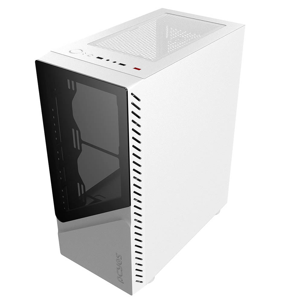 Gabinete Gamer PCYes Mid Tower Set White Ghost Branco Com Lateral em Vidro Temperado - GSWGPBR