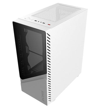 Gabinete Gamer PCYes Mid Tower Set White Ghost Branco Com Lateral em Vidro Temperado - GSWGPBR