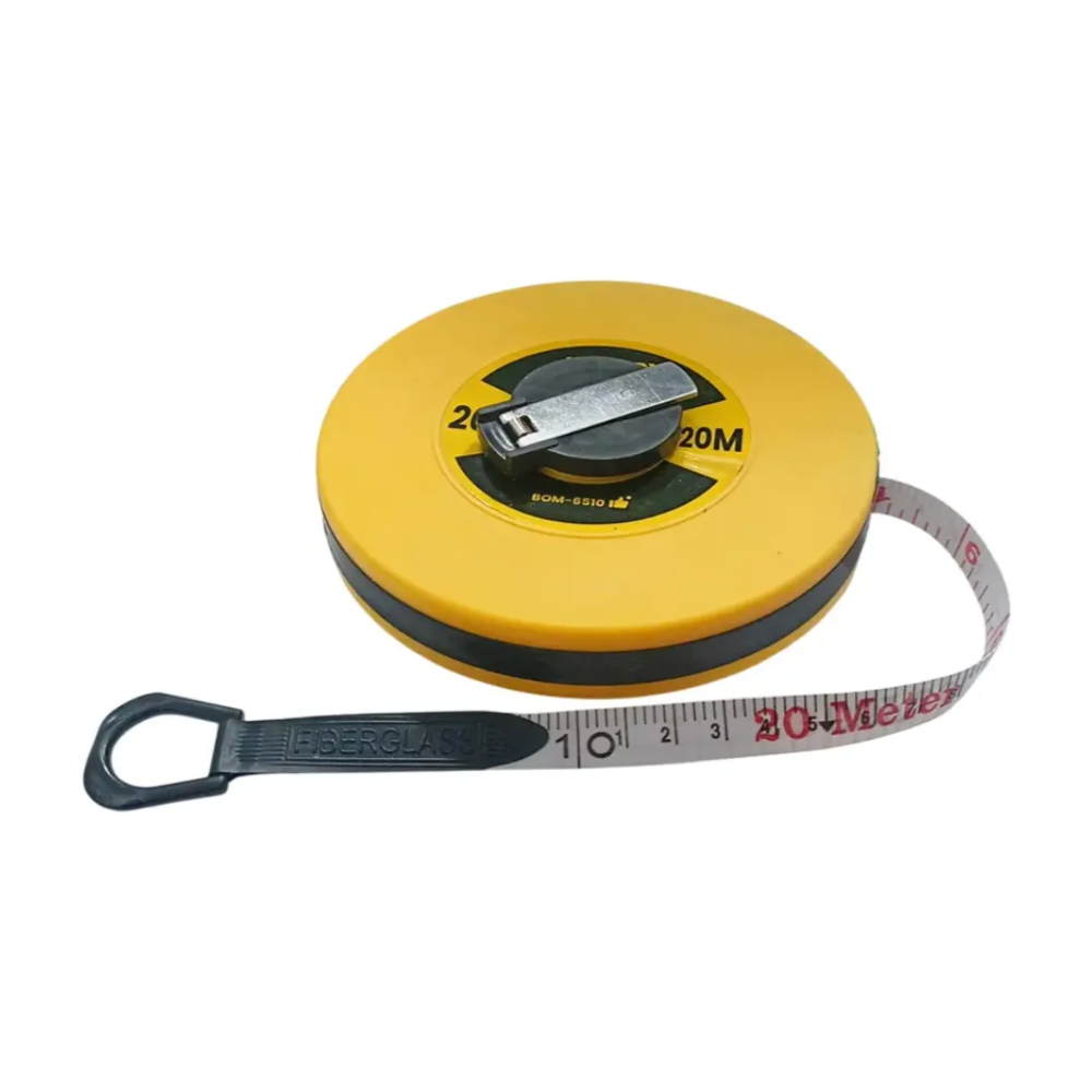 Trena Fita Métrica Fibra de Vidro 20m Flexível Profissional Bomvink - BOM-6510