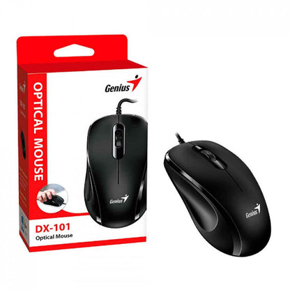 Mouse Usb Genius Dx-101 Preto 1200 Dpi - 31010026400