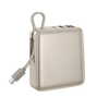 Carregador Portátil Power Bank AGold 10000Mah 22.5W Tipo C + USB + Tipo C Femea Branco - BTE-103