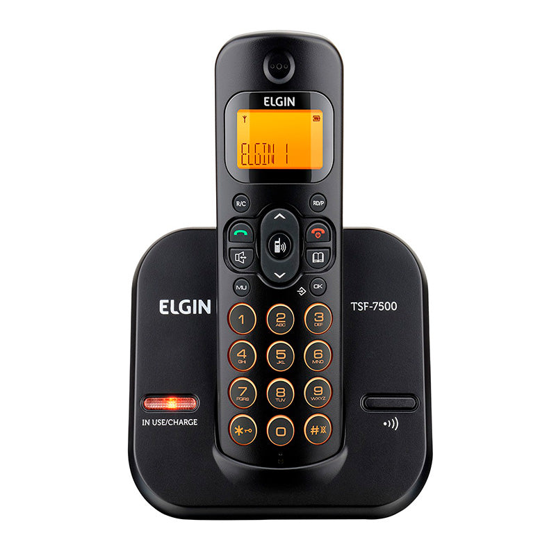 Telefone Sem Fio Elgin Tsf7500 - Dect6.0 Teclado Iluminado, Identificador De Cham