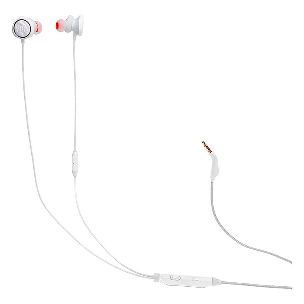 Fone De Ouvido Intra-Auricular P3 Com Fio JBL Quantum 50 Branco - JBLQUANTUM50WHT