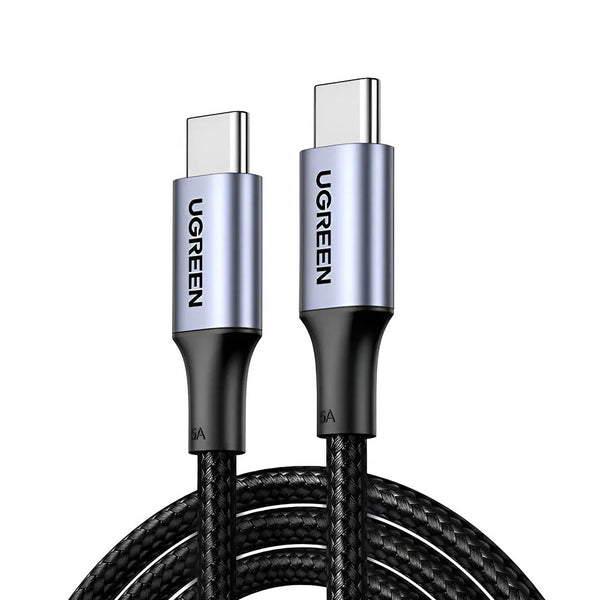 Cabo de Dados Usb Tipo C UGreen 5A 1.5Mts Cinza - US316