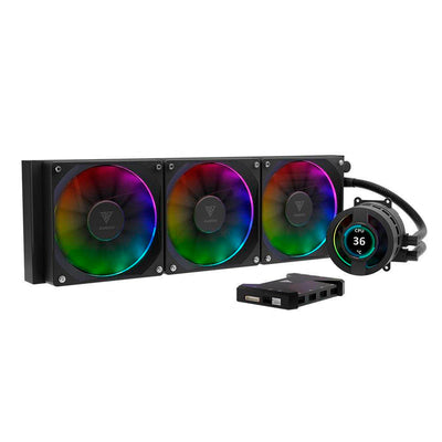 Water Cooler Triple Fan Gamdias Chione ARGB 360mm C/ Display LCD (Intel/AMD) - CHIONE P3-360U