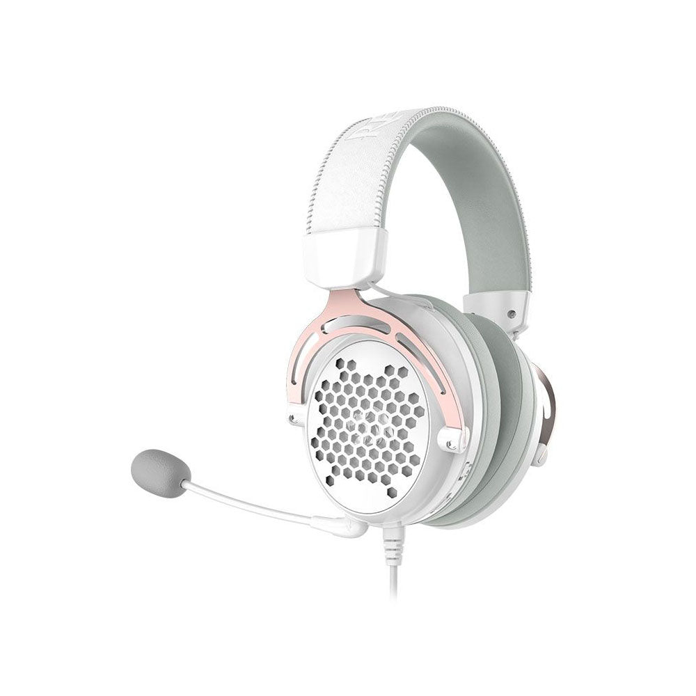 Headset Gamer Redragon Diomedes Lunar White 7.1 Branco - H388-W