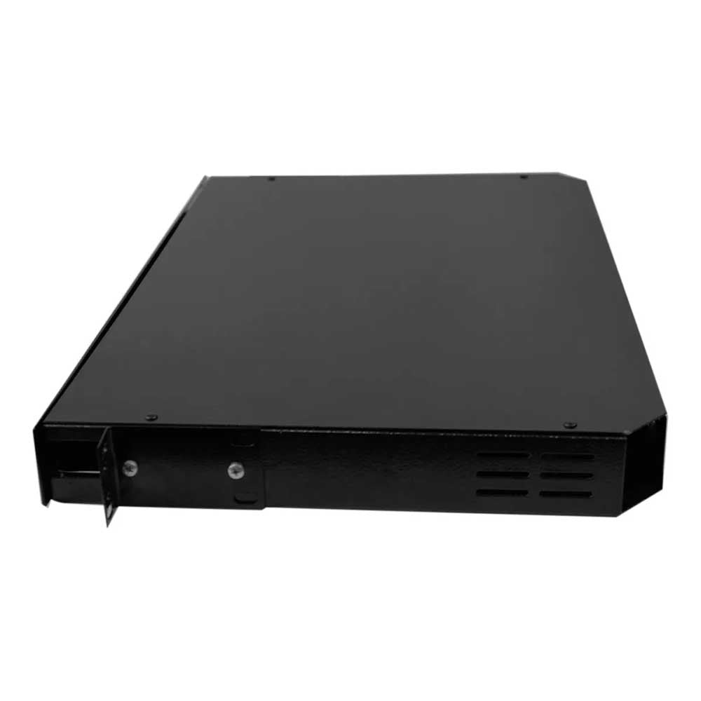 DIO Gaveta 1U 19" 24FO SC Preto C/ 2 Bandejas Flexmedia - DIO/24 SC