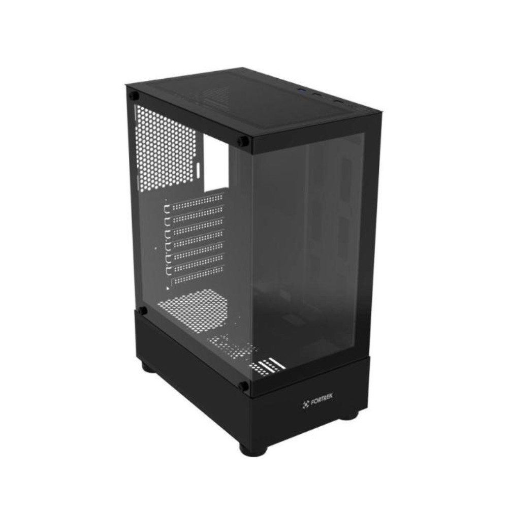 Gabinete Gamer Fortrek Mid Tower Crystal C/ Lateral Em Vidro Temperado Preto - 86948