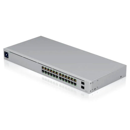 Switch 24 Portas (16 PoE+) Gigabit 10/100/1000 + 02 Sfp Ubiquiti Unifi Gerenciavel - USW-24-POE