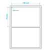 Bobina Impressora Rolo Etiqueta Bopp plástica 10 X 7 Cm / 100 X 70 Mm