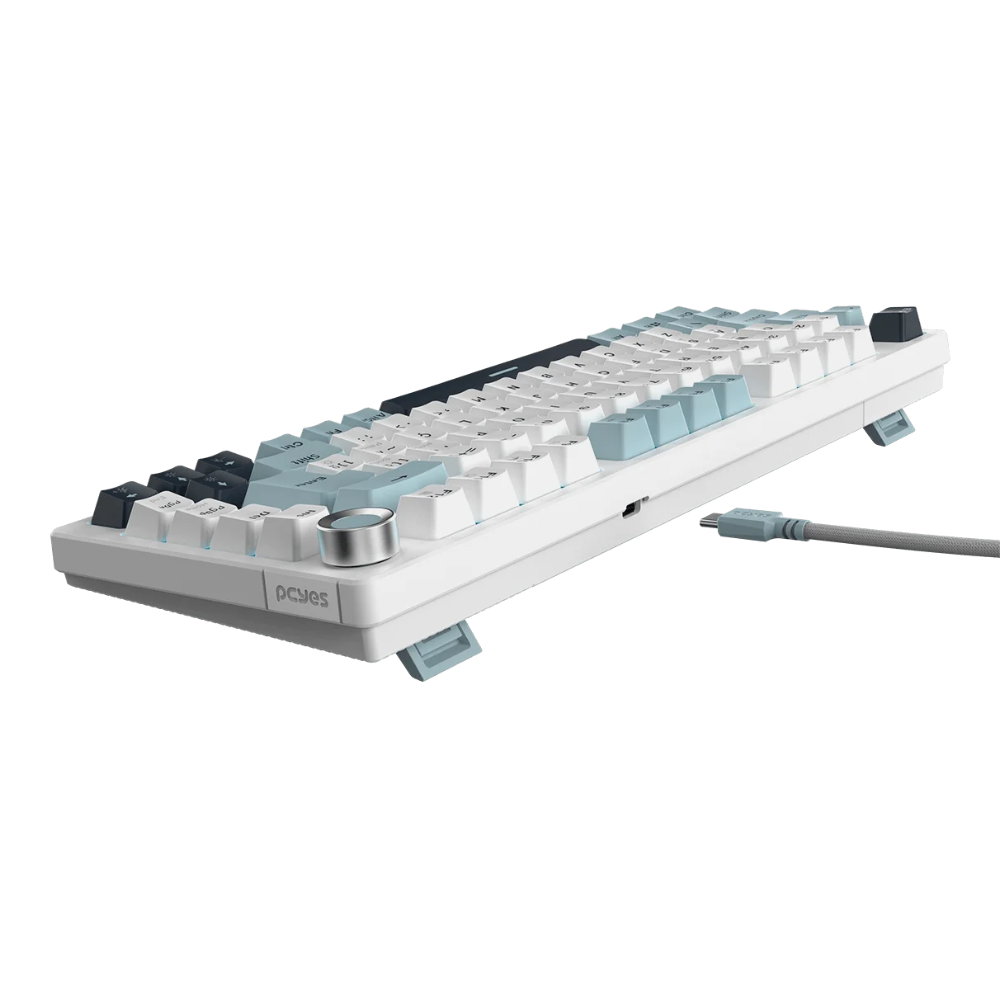 Teclado Gamer Mecanico PCYes Arkeum 75% Switch Blue Summit Edition Azul / Branco - AKSM75BBR
