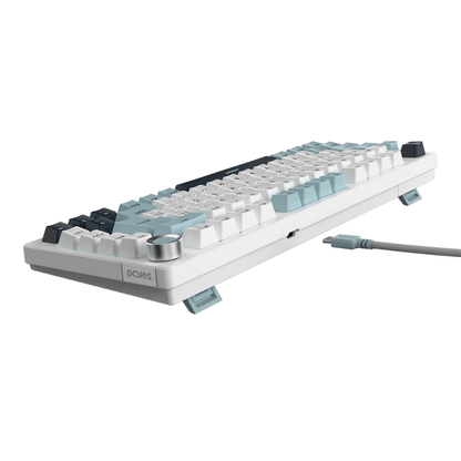 Teclado Gamer Mecanico PCYes Arkeum 75% Switch Blue Summit Edition Azul / Branco - AKSM75BBR