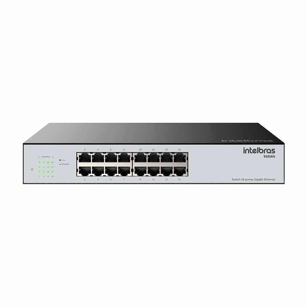 Switch 16 Portas Gigabit 10/100/1000 Mbps Intelbras - 4760082