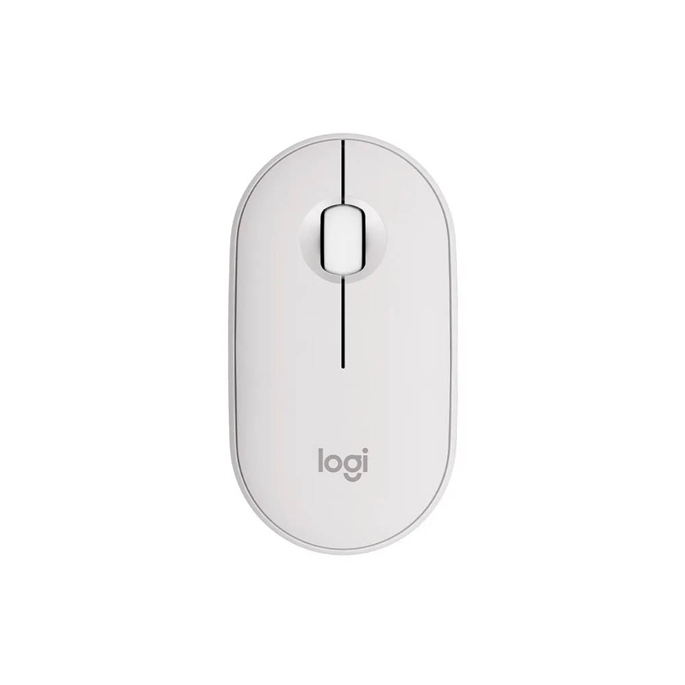 Mouse Sem Fio Logitech Pebble 2 M350s Silent Bluetooth Branco - 910-007047