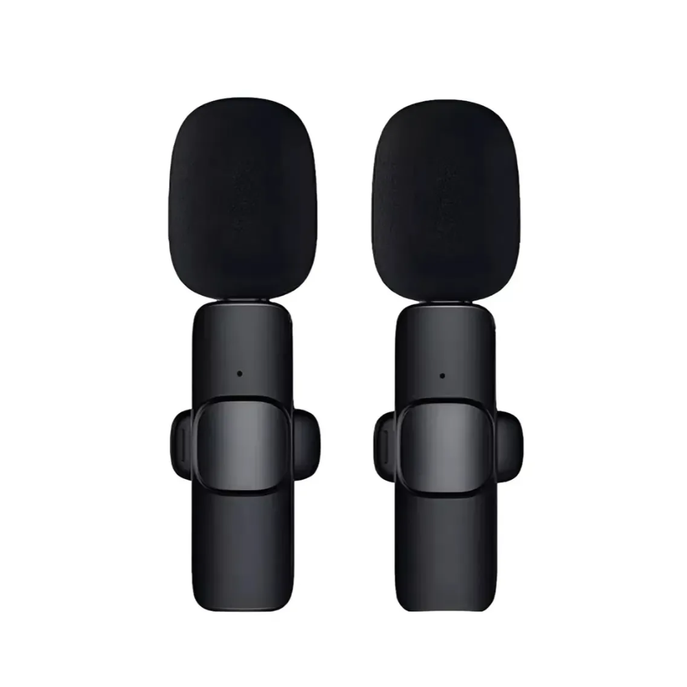 Microfone Sem Fio C/ 2 Microfones Wireless Lapela Tipo C K9