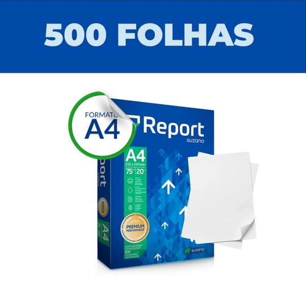 Papel A4 Suzano Report Premium - Resma