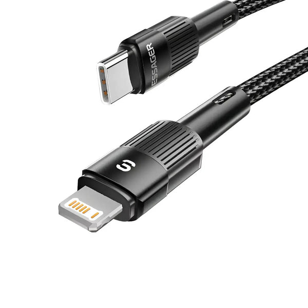 Cabo de Dados USB-C p/ Lightning Essager 29w 2mts Nylon Preto - EXCTL-XCA01-P