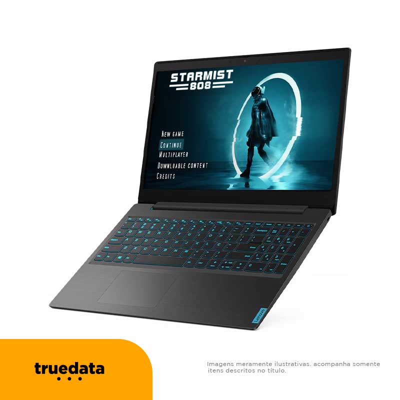 Notebook Gamer Lenovo Ideapad Intel Core i5-9300HF 8gb 256Gb Ssd GTX 1050 3Gb Win10 Home 15.6 Pols Cinza / Azul - L340-1