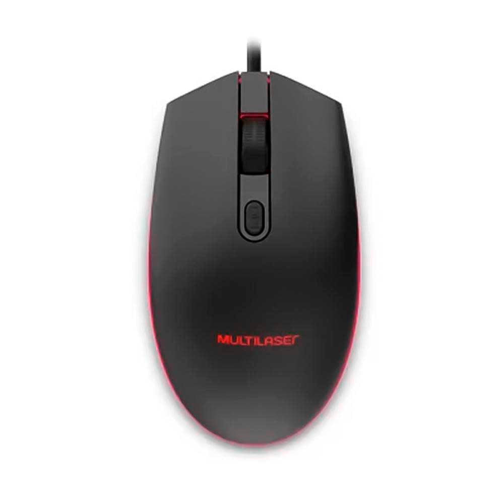 Mouse Gamer Multilaser 2400DPI 7 Cores LED - MO298