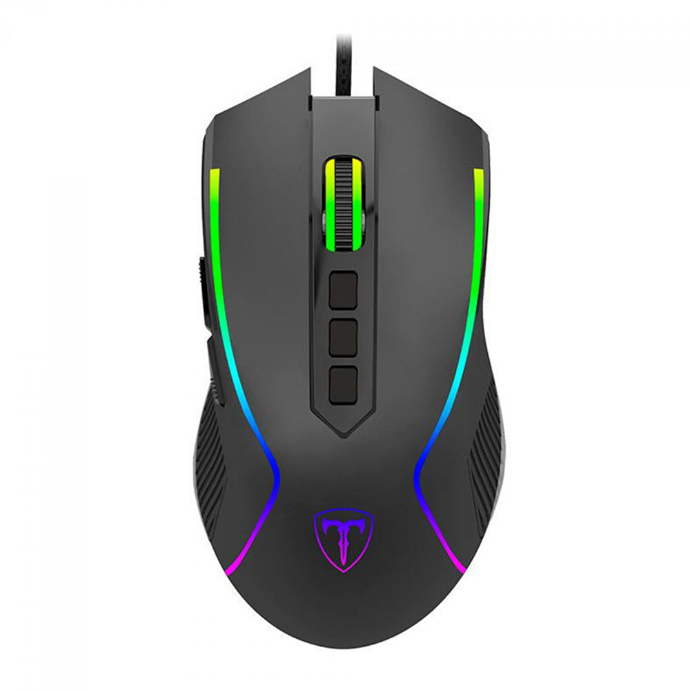 Mouse Gamer T-Dagger Darkangel 8 Botões Programáveis Preto RGB - T-TGM209