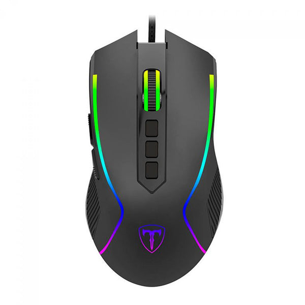Mouse Gamer T-Dagger Darkangel 8 Botões Programáveis Preto RGB - T-TGM209