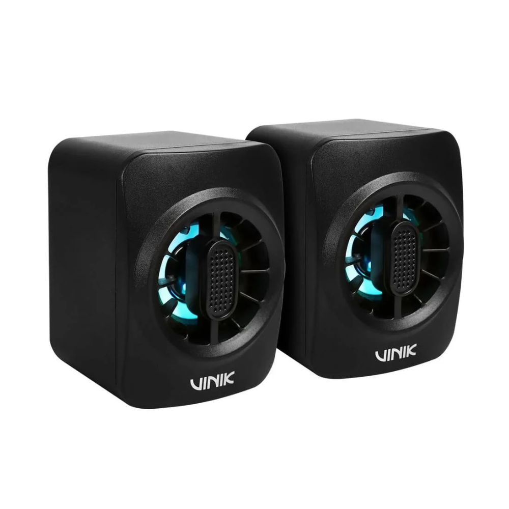 Caixa de Som Gamer 2.0 Vinik Eclipse 6W Led Rainbow USB 5V P2 3,5mm- VSPKG6WEC