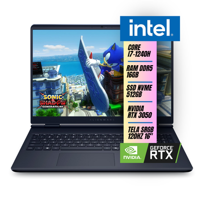 Notebook Gamer Dell Alienware 16 I7-240H 16gb 512Gb Ssd Gforce RTX 3050 6gb Win11 Pro 16 Pols
