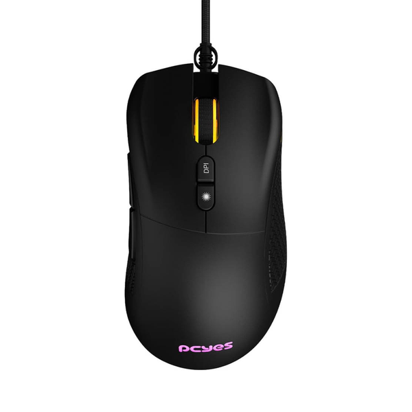 Mouse Gamer PCYes Gaius 6 Botoes 12400dpi RGB Preto - PMGGBV