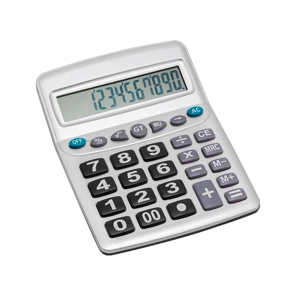 Calculadora De Mesa Leon 12 Digitos Prata - LO-1800