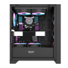 Gabinete Gamer Darkflash Mid Tower Atx DRX70 Mesh  Preto Com Lateral  em Vidro Temperado ARGB - DRX70 Mesh Black