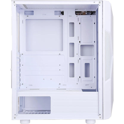 Gabinete Gamer Fortrek Mid Tower Holt Rgb Com lateral em Acrilico Branco - 80524