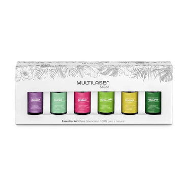 Kit Com 6 Óleos Essenciais 10ml Cada Multi P/ Aromatizador - HC165