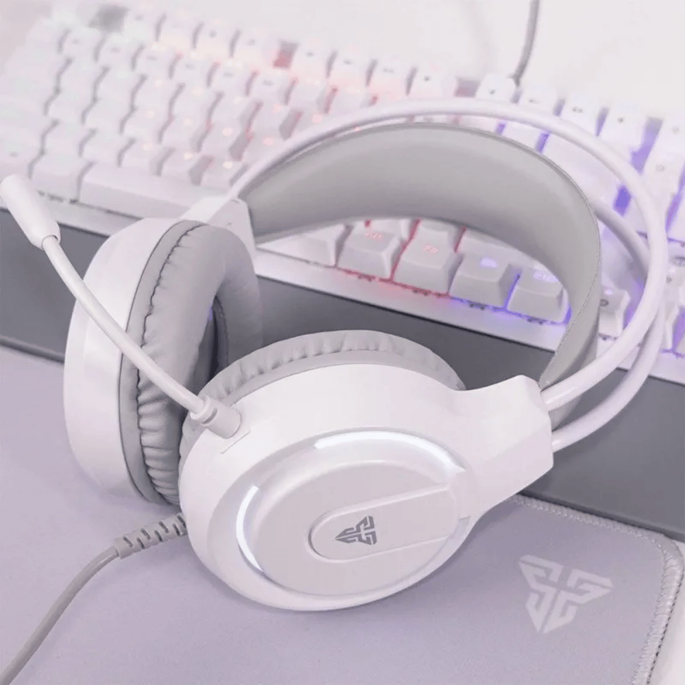 Headset Gamer C/ Fio Fantech Flash Branco - HQ53