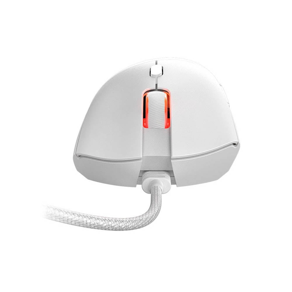 Mouse Gamer PCYes Hydrus White Ghost 6 Botões 12400dpi RGB Branco - PMGHWG
