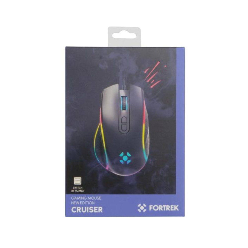 Mouse Gamer Usb Fortrek Cruiser New Edition Rgb 12000 Dpi Preto - 77245