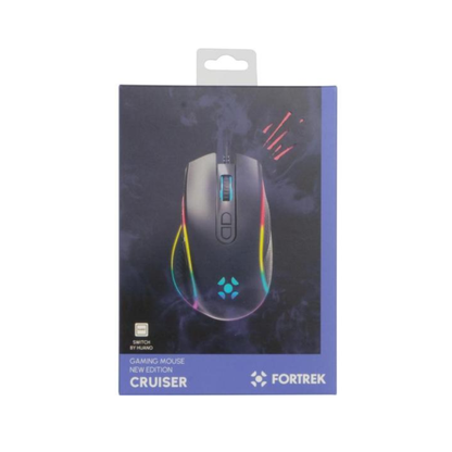 Mouse Gamer Usb Fortrek Cruiser New Edition Rgb 12000 Dpi Preto - 77245