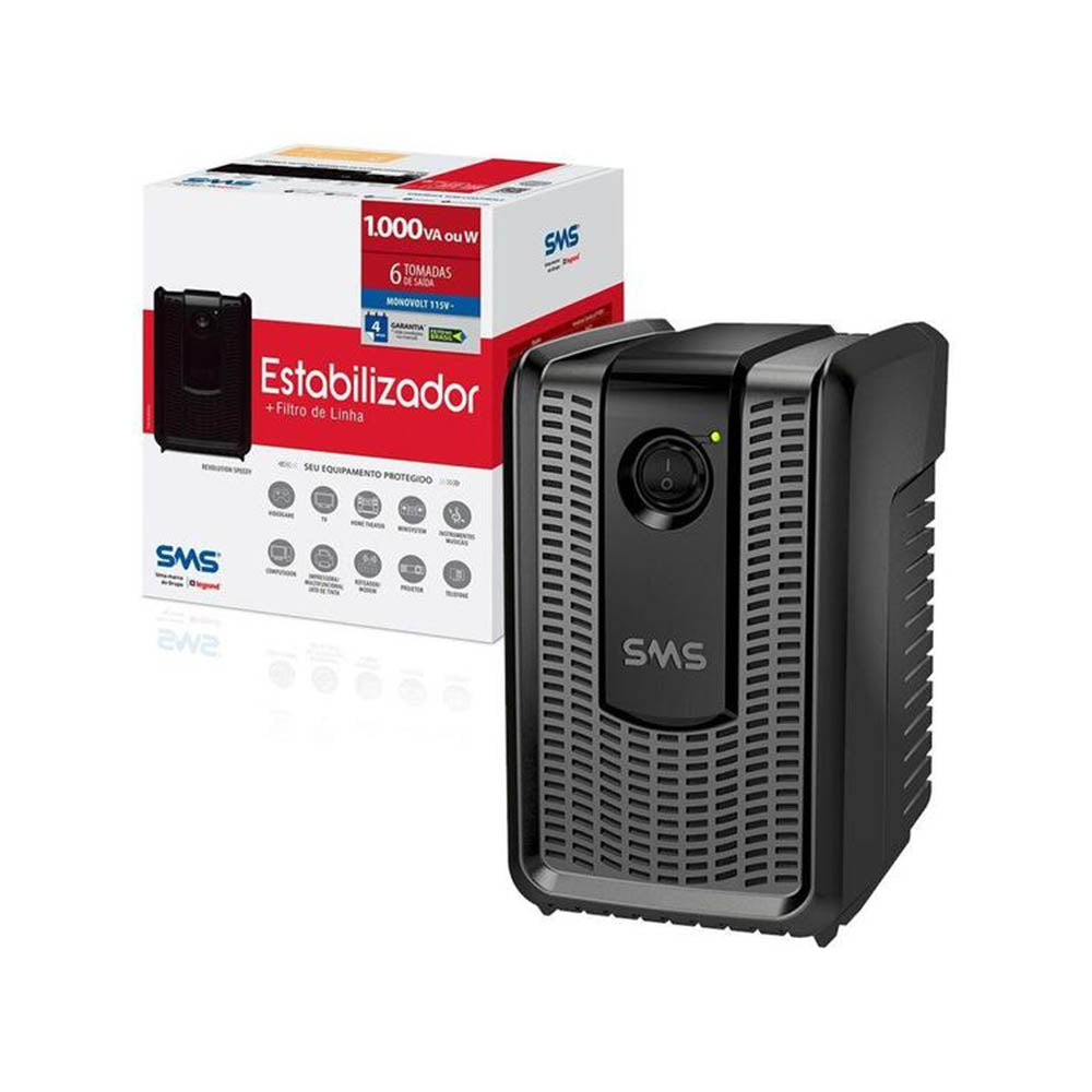 Estabilizador Revolution Speedy Sms 1000va E 110v S 110v - 16621 Truedata
